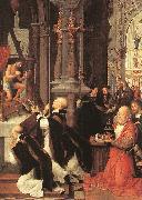 ISENBRANT, Adriaen Mass of St Gregory sf Spain oil painting artist
